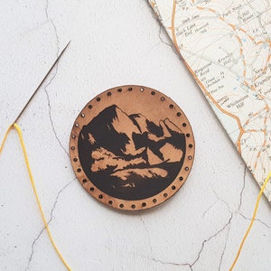 Mountain Explorer Leather Patch