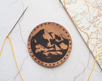 Mountain Explorer Leather Patch