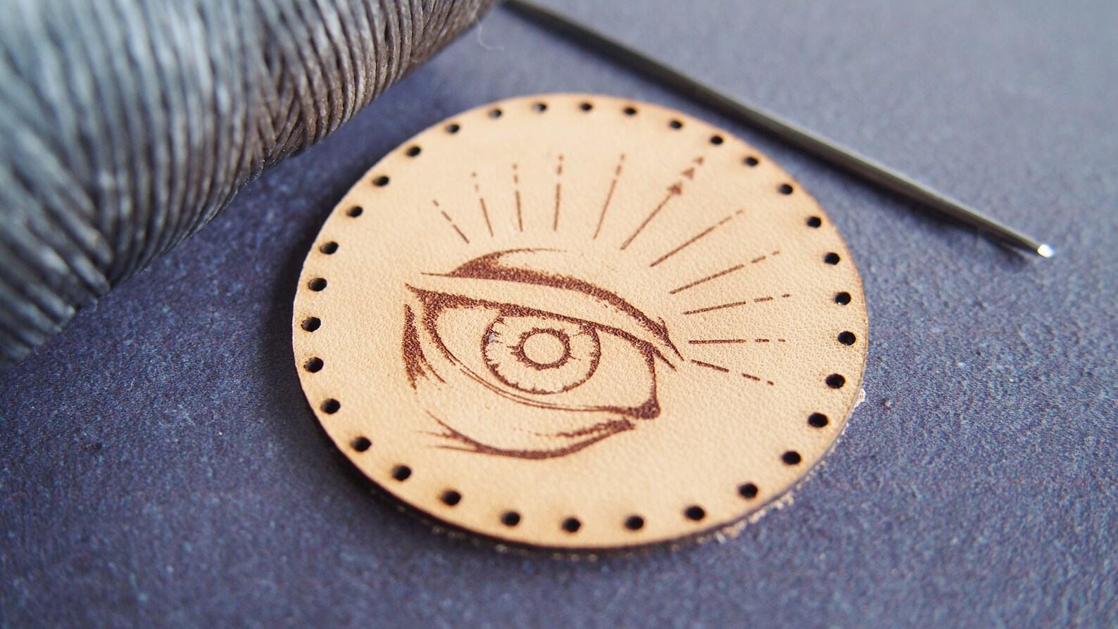 Odins Eye Patch Leather Patch Viking Third Eye Patch Etsy