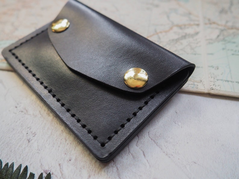 Minimalist Wallet With Coin Pocket Personalised & Handcrafted Gifts For Her, Him Mens Wallet Womens Wallet image 3