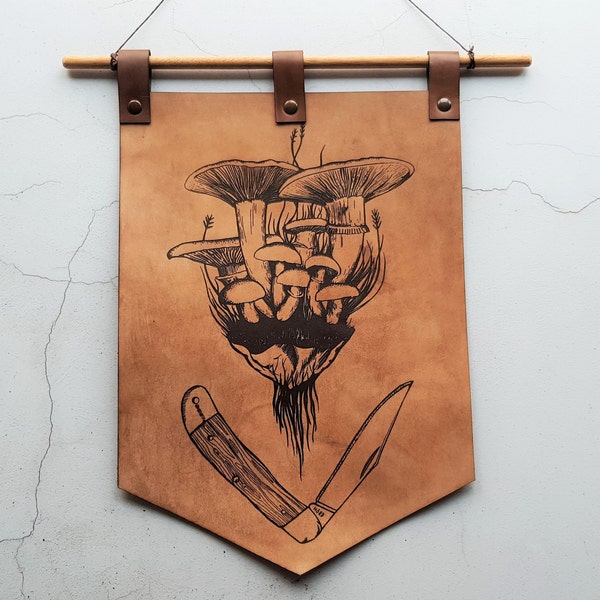 Leather Wall Hanging Etsy