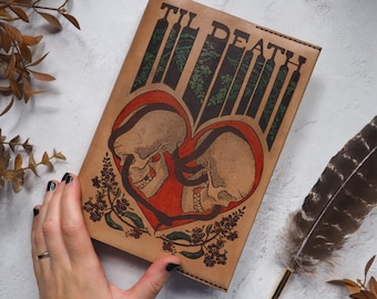 Cubierta de lujo para planificador de bodas - Hasta la muerte monograma personalizado