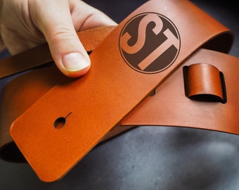 Custom Leather Guitar Strap