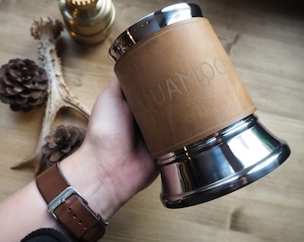 Leather Wrapped Tankard Personalised