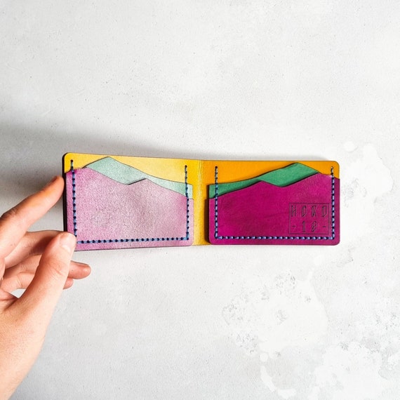 Y2K Colour Block Wallet 90s Style Wallet -  UK