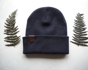 Vegvisir Navy Beanie Hat