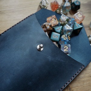 Personalised D&D Dice Bag DnD Dice Pouch Leather Dice Bag image 7