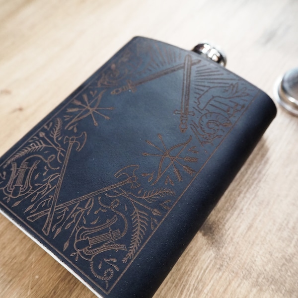 D&D Custom Hip Flask, Dungeoneers Hip Flask