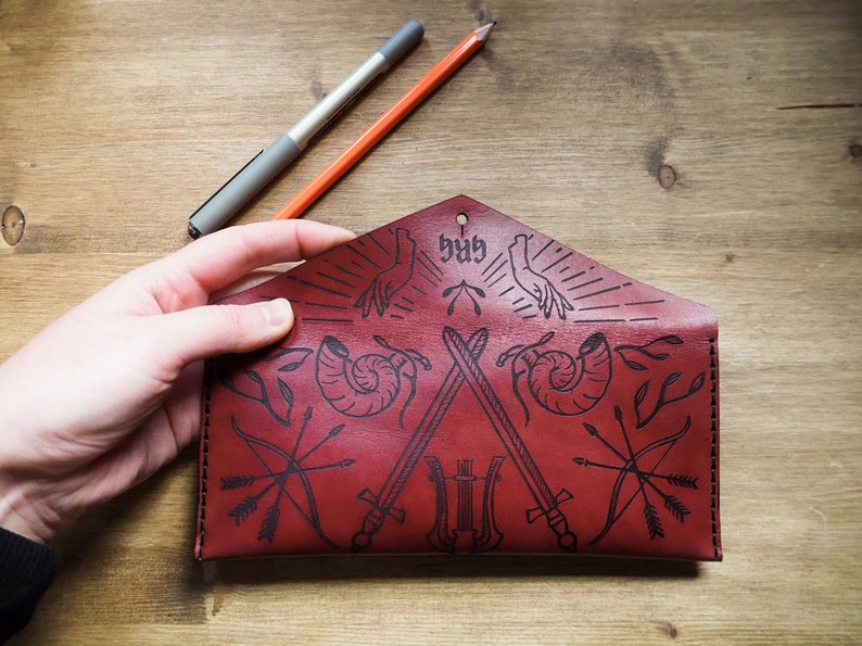 D&D Leather Pencil Case, Dice Case image 4