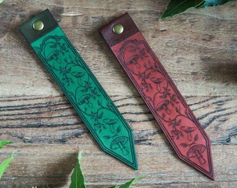 Forager Leather Bookmark - Handcrafted Rustic Book Lovers Gift