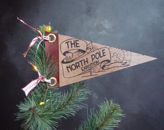Pennant Christmas Tree Topper - North Pole