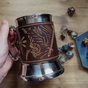 D&D Leather Wrapped Tankard, the dungeoneers mug