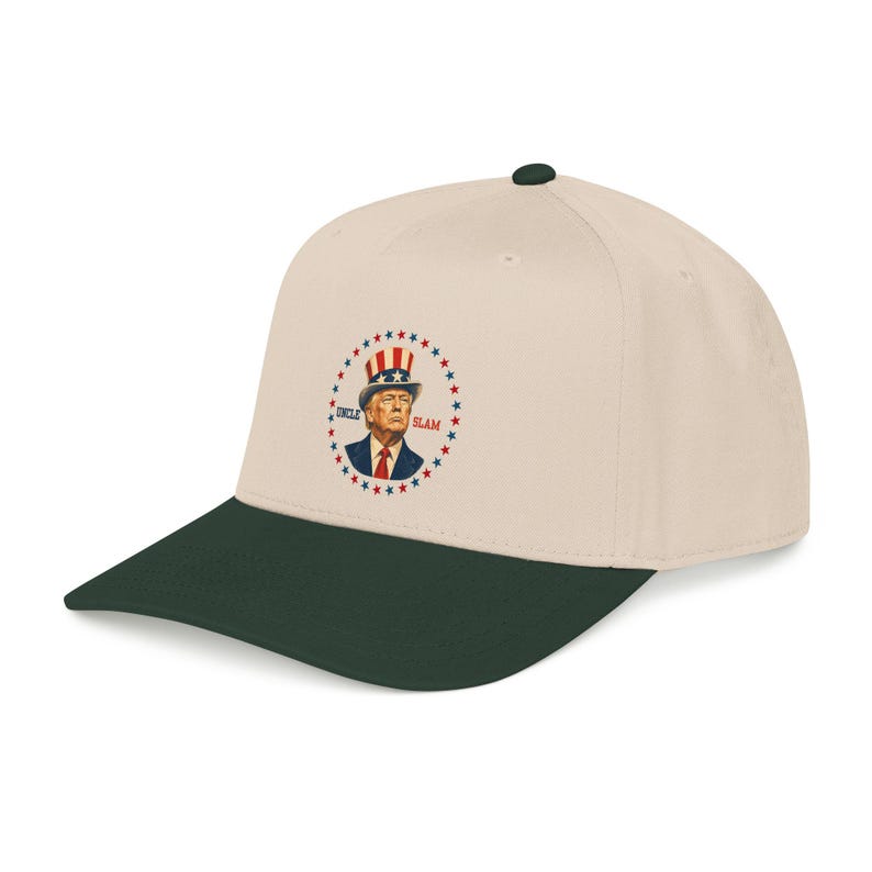 Uncle Slam Hat, Trump Patriotic Baseball Cap, Funny Political Hat, USA Election Gift, 4th of July Printed Cap image 15