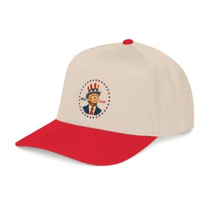 Uncle Slam Hat, Trump Patriotic Baseball Cap, Funny Political Hat, USA Election Gift, 4th of July Printed Cap image 16
