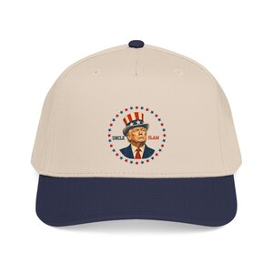 Uncle Slam Hat, Trump Patriotic Baseball Cap, Funny Political Hat, USA Election Gift, 4th of July Printed Cap image 6