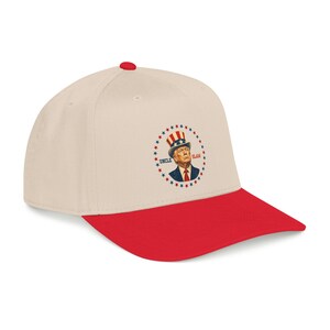 Uncle Slam Hat, Trump Patriotic Baseball Cap, Funny Political Hat, USA Election Gift, 4th of July Printed Cap image 11