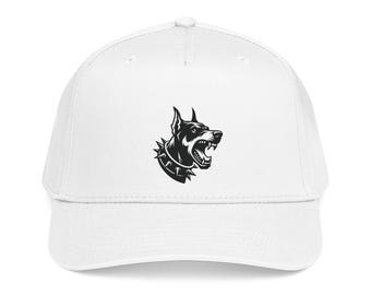 Guard Dog Graphic Baseball Cap, Doberman Lover Gift, Pet Parent Hat, Printed Snapback Cap, Dog Dad Mom Gift