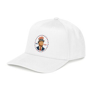 Uncle Slam Hat, Trump Patriotic Baseball Cap, Funny Political Hat, USA Election Gift, 4th of July Printed Cap image 13