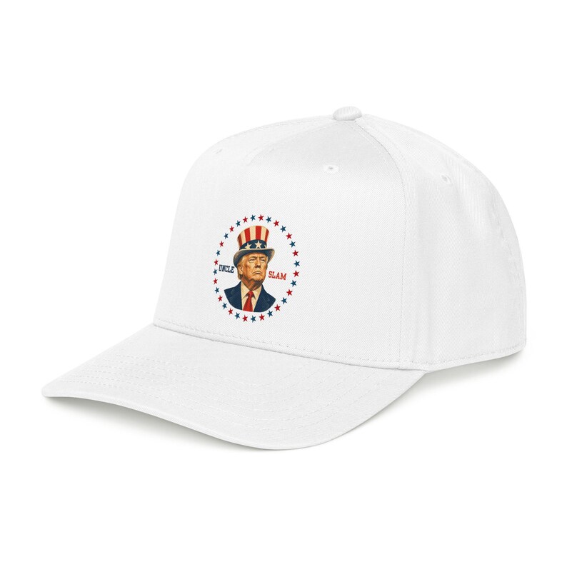 Uncle Slam Hat, Trump Patriotic Baseball Cap, Funny Political Hat, USA Election Gift, 4th of July Printed Cap image 13