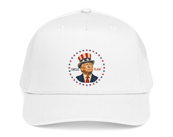 Uncle Slam Hat, Trump Patriotic Baseball Cap, Funny Political Hat, USA Election Gift, 4th of July Printed Cap