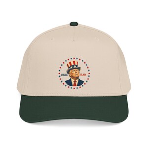 Uncle Slam Hat, Trump Patriotic Baseball Cap, Funny Political Hat, USA Election Gift, 4th of July Printed Cap image 3
