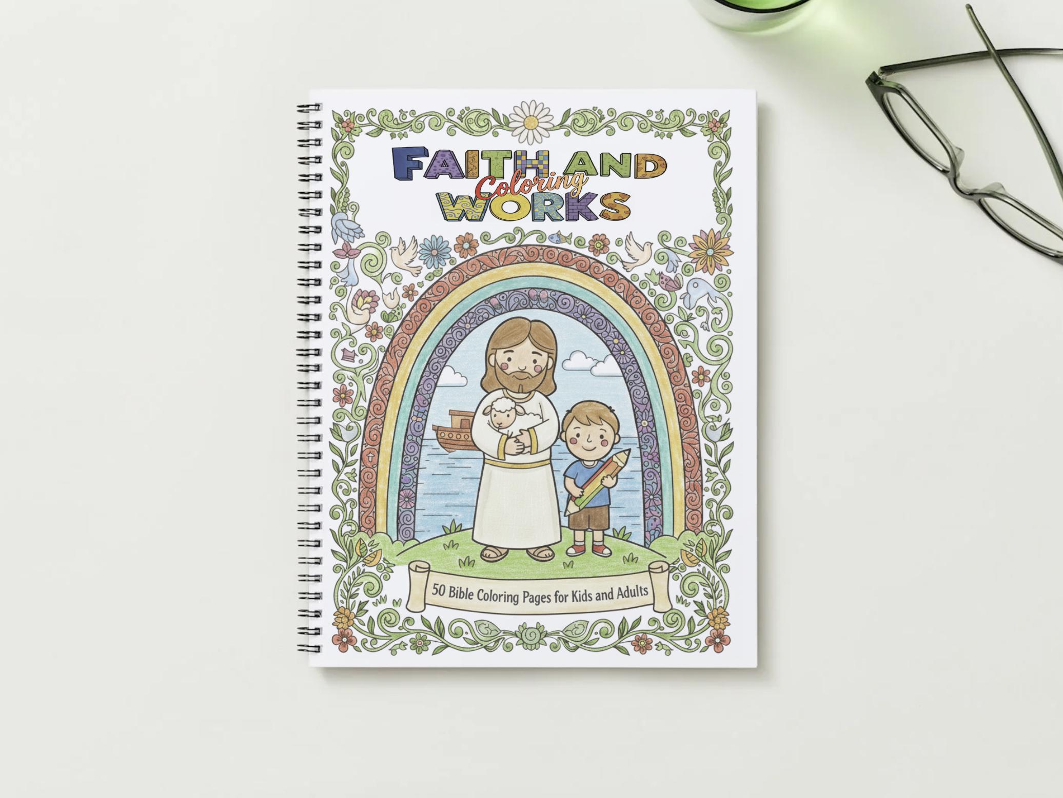 Faith & Coloring Works - 50 Bible Coloring Pages for Kids and Adults ...