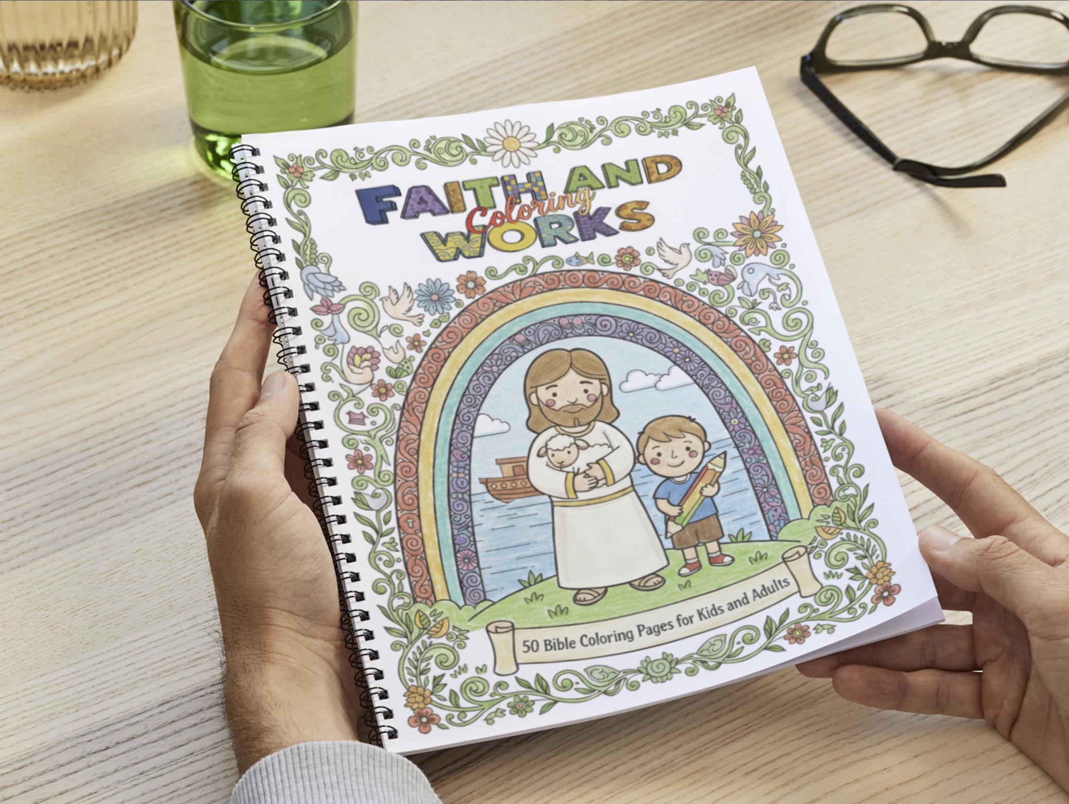 Faith & Coloring Works - 50 Bible Coloring Pages for Kids and Adults ...