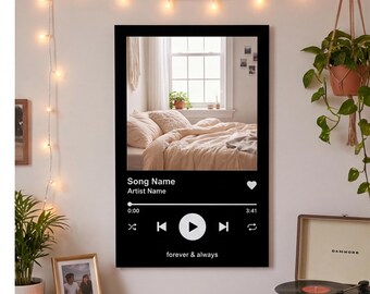 Custom Spotify Song Plaque Mirror | Personalized Acrylic Music Wall Art | Unique Decota Board Gift
