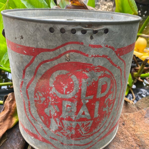 Old Minnow Bucket Etsy