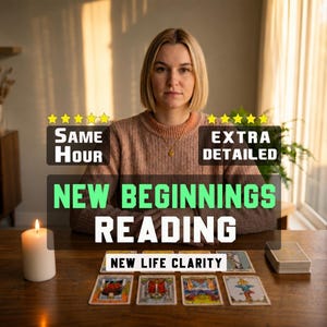 Tarotläsning för nya början | Energi för nystart, klarhet i nytt kapitel (leverans samma timme)