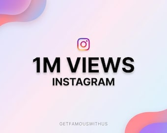 1M Real Instagram Video Views | Organic Reel Promotion, Visibility Boost