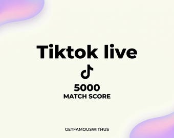 TikTok Live Match Score Boost, Fast Account Growth, Social Engagement