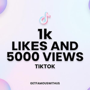 1k TikTok Likes, 5k Views, Fast Delivery TikTok Growth Service image 1