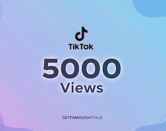 Serviço de suporte ao crescimento do TikTok | Otimização de visibilidade e engajamento para 5000 visualizações, sem queda de audiência.