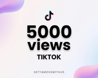 5000 TikTok Views 1000 Free Bonus | Fast Video Views | Social Media Digital Service
