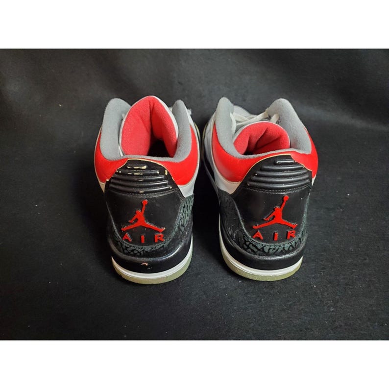 Nike Air Jordan 3 Retro 2007 Rojo Fuego Talla 15 136064-161 imagen 5
