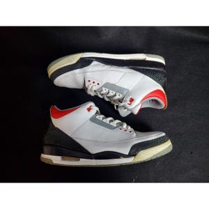 Nike Air Jordan 3 Retro 2007 Rojo Fuego Talla 15 136064-161 imagen 2