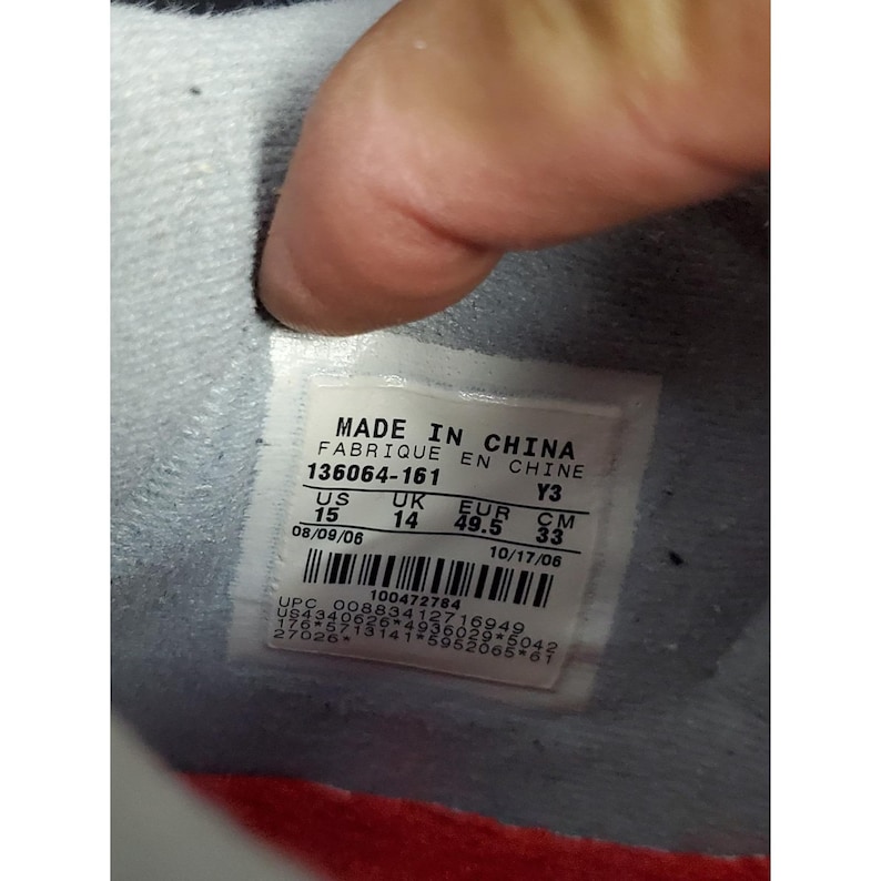 Nike Air Jordan 3 Retro 2007 Rojo Fuego Talla 15 136064-161 imagen 8