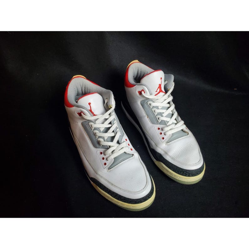 Nike Air Jordan 3 Retro 2007 Rojo Fuego Talla 15 136064-161 imagen 1