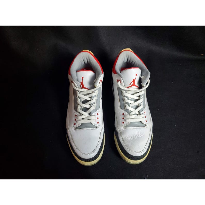 Nike Air Jordan 3 Retro 2007 Rojo Fuego Talla 15 136064-161 imagen 4