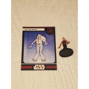 Star Wars Miniatures Jar Jar Binks 27/60 The Clone Wars Figure with Card 2008