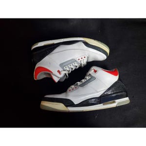 Nike Air Jordan 3 Retro 2007 Rojo Fuego Talla 15 136064-161 imagen 3