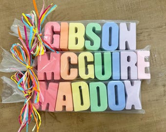 Tiza personalizada con nombre de colores