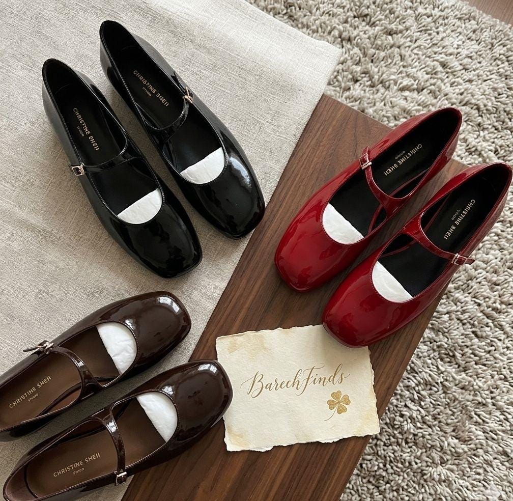 red and black womens dress shoes Unique Vintage Black & Red Heart Leatherette Slingback Heels 9 main image 1