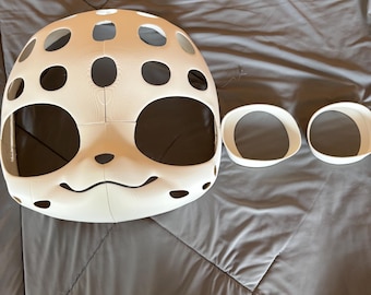 Furry head base for fursuit with eyelits