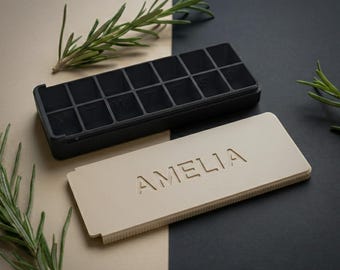 Personalisierter wöchentlicher Pillenorganisator, benutzerdefinierte Name 7 Tage AM / PM Pillenbox