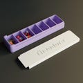 Personalized Weekly Pill Box, Custom Name 7 Day Medicine Organizer product logo