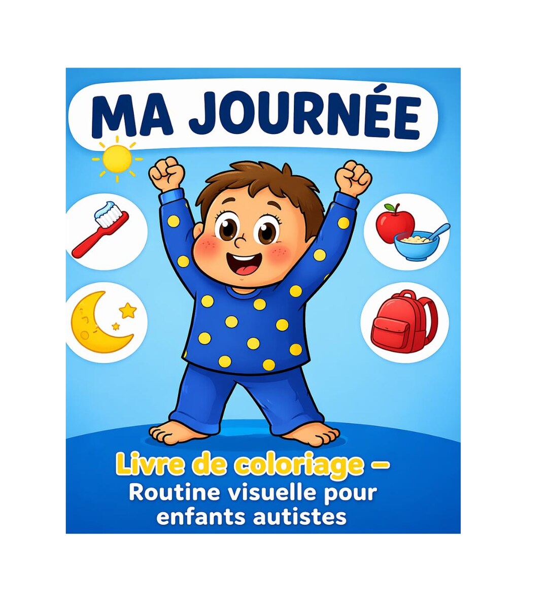 Coloring Book for Children With Autism – Daily Visual Routine | Autism ...