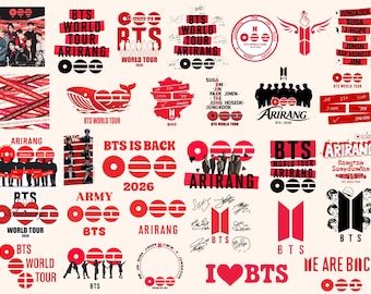 Kpop World Tour 2026 PNG, BTS Arirang World Tour 2026 Bundle Png,BTS World Tour 2026, Bts concert Png, Concert Music Design Digital Download