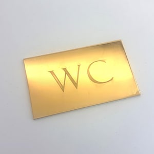 Custom Polished Brass Rectangular Plaques, Personalized Engraved Nameplates, Handmade Premium Decor